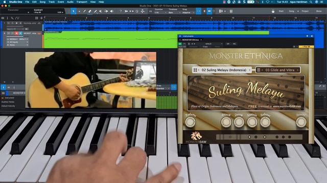 FREE WOODEN FLUTE VST from #MonsterEthnicaVST Preset #2 SULING MELAYU | www.MonsterDAW.com смотреть онлайн