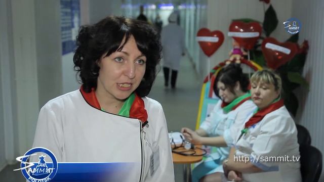 «Саммит+ТВ»: «Цифры здоровья»: в Полоцкой поликлинике всем желающим измеряли давление смотреть онлайн