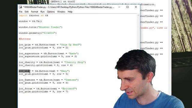 Code with Justajolt: Python Gui For Tkinter for a simple Game! смотреть онлайн