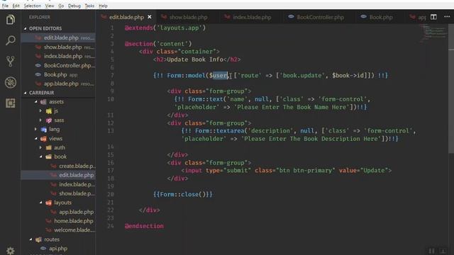 Using Eloquent Modal Binding for Editing - Laravel for Beginner смотреть онлайн