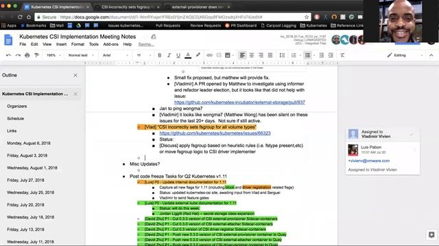 Kubernetes SIG Storage - CSI Implementation Workgroup 20180806 смотреть онлайн
