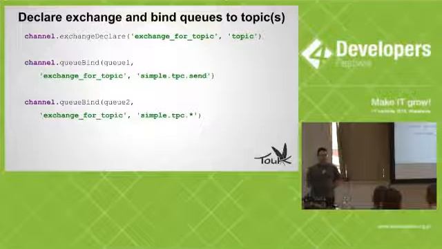 4Developers 2016: Message Brokers (Dominik Przybysz) смотреть онлайн