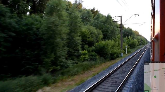 МЖД Участок Крутицы - Новая Пустынь на ЭР2К-1105 смотреть онлайн