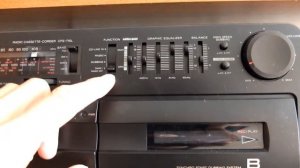 Двухкассетник из девяностых Sony CFS 710. Приятный, простой, радующий глаз.