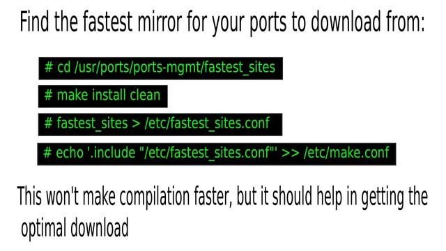Downloading FreeBSD ports a little faster... смотреть онлайн