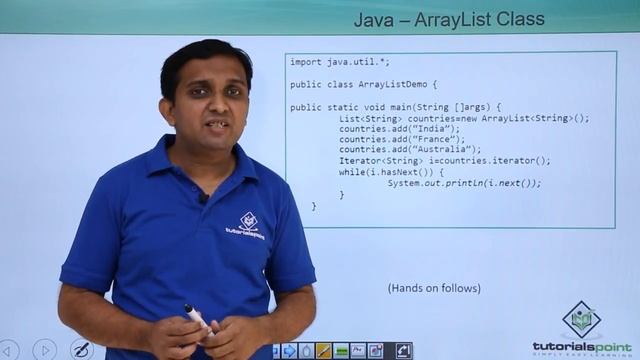 Java - Collection Class Array List смотреть онлайн