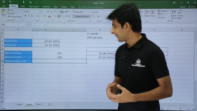 MS Excel - Date Functions Part 2 смотреть онлайн