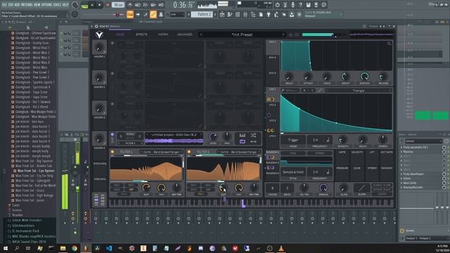 Glitch sound design using resampling and comb filters in Vital (free VST) смотреть онлайн
