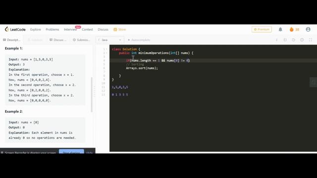 2357 leetcode | Make Array Zero by Subtracting Equal Amounts | Visco Programming смотреть онлайн