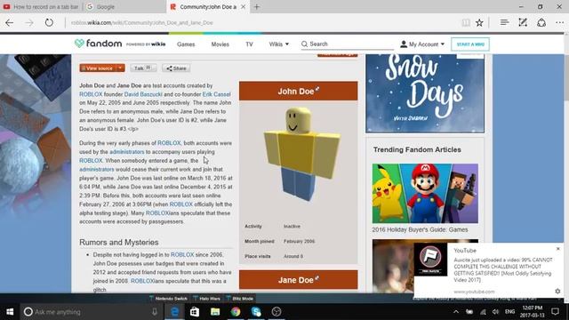 The storry of John Doe and Jane Doe (roblox users) смотреть онлайн