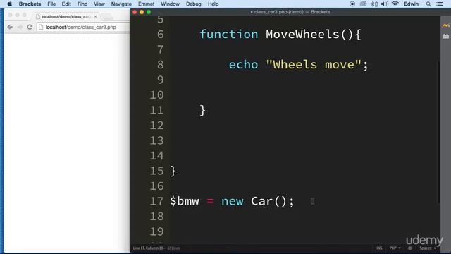4 How to instantiate a class - OBJECT ORIENTED PHP INTRODUCTION- PHP COURSE CMS PROJECT смотреть онлайн