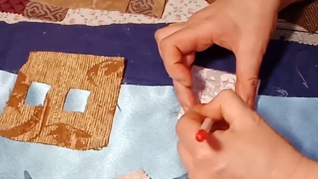 Домики из ткани аппликация смотреть онлайн