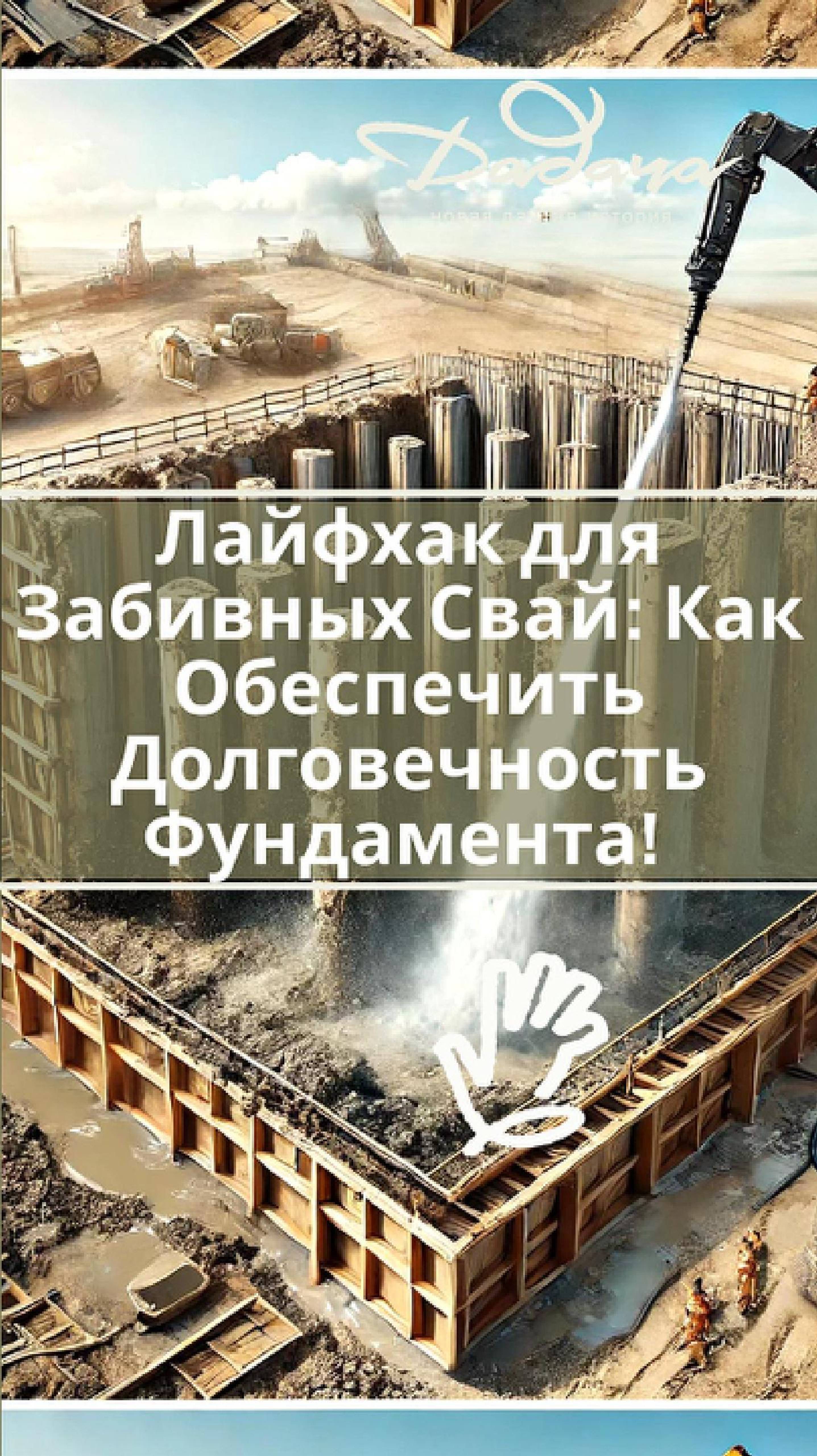 Важный Лайфхак для Долговечности Фундамента  #стройка #дом #сваи
