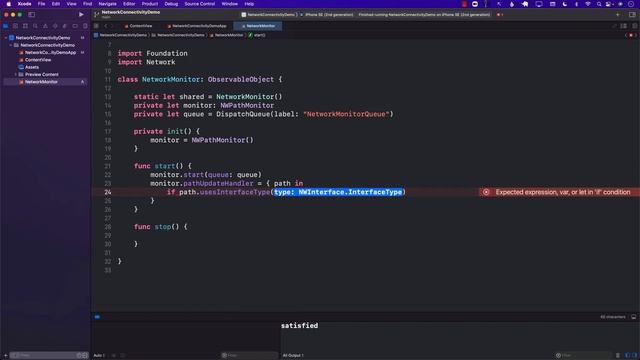 Networking Connectivity in iOS Using NWPathMonitor смотреть онлайн