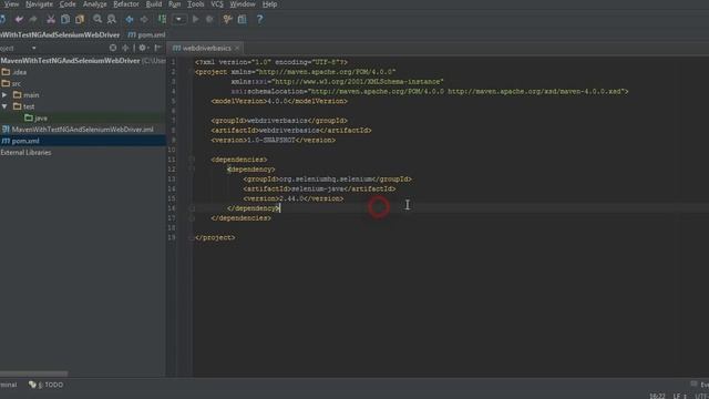 QA Automation: Урок #1 Добавляем зависимости в Pom.xml