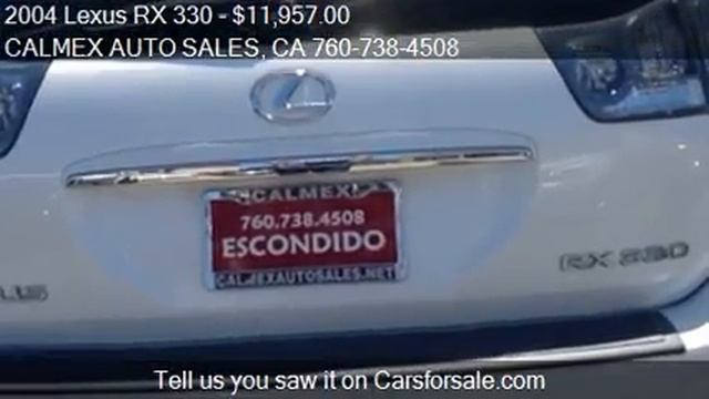 2004 Lexus RX 330 for sale in Escondido, CA 92025 at the CAL смотреть онлайн