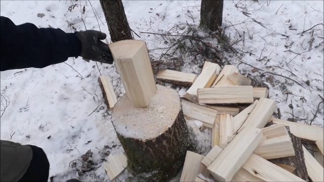 Making firewood, step by step. смотреть онлайн