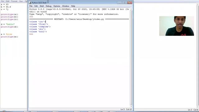 Basics python(int, float, complex, str, bool)variables implementation смотреть онлайн