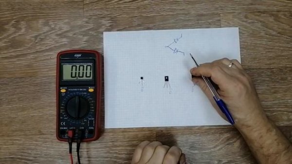 Как найти базу коллектор эмиттер транзистора мультиметром