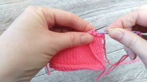 Красивое закрытие петель иглой