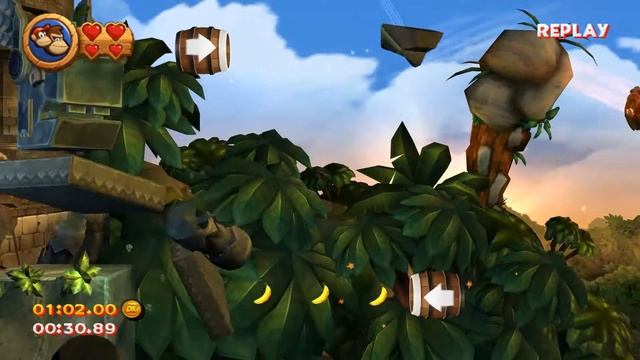 Donkey Kong Country Returns: 1-5 Canopy Cannon time attack (TAS) смотреть онлайн