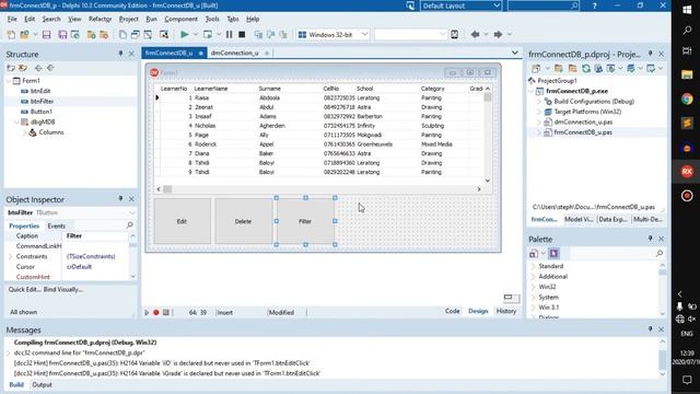 Database Filtering - Delphi Tutorial (Part 52) смотреть онлайн