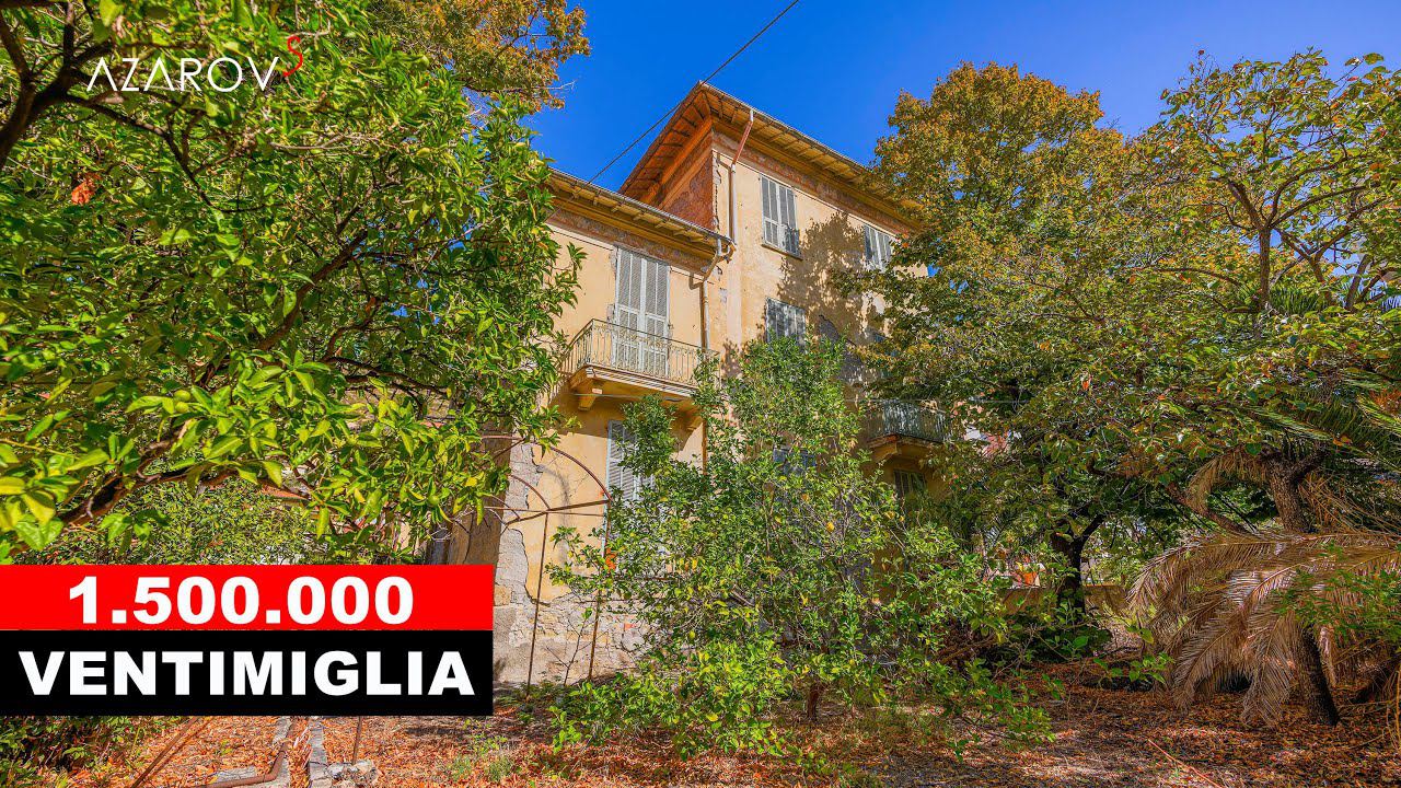 Villa In Ventimiglia Near The Sea For Restoration
