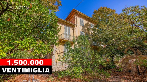 Villa in Ventimiglia near the sea for restoration