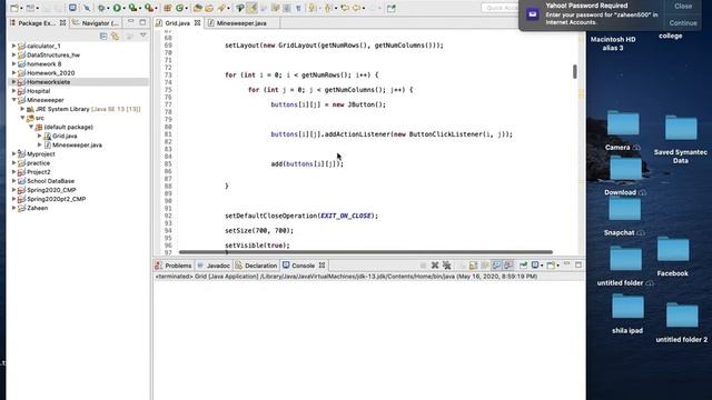 Minesweeper Java Project смотреть онлайн