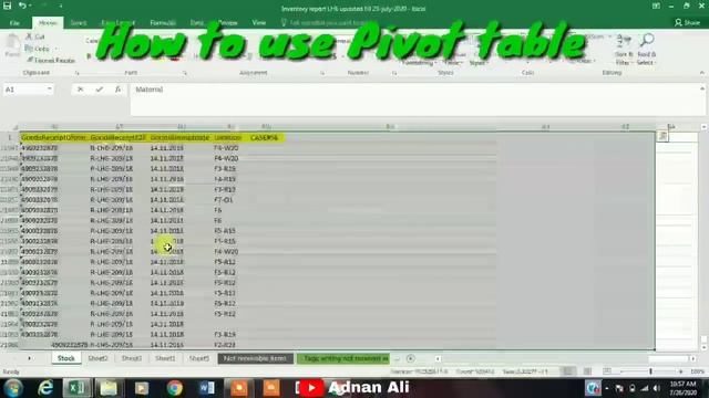 Microsoft excel tutorial | pivot table excel | libreoffice | vlookup tutorial | by technical adnan смотреть онлайн