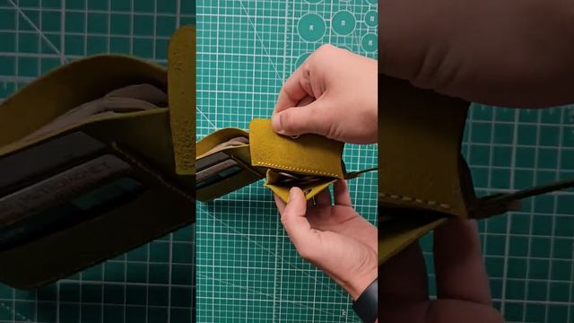 ?Кошелек Бифолд - Лайм #кошелек #кошелекизкожи смотреть онлайн