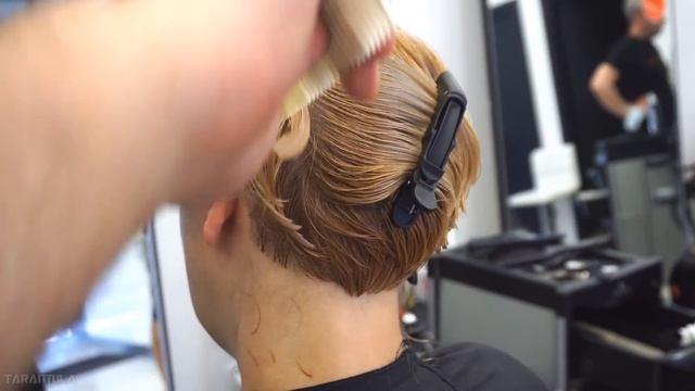 ANTI AGE HAIRCUT | SHORT BLONDE (WAKE UP AND GO) BOB WITH UNDERCUT смотреть онлайн