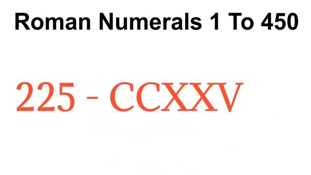 Roman Numbers 1 to 450 | Roman Numerals 1 - 450 | 1-450 | 1-450 | 1 to 450 | Roman ginti | Roman an смотреть онлайн