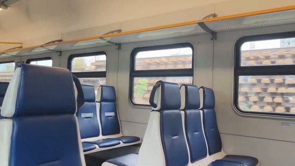 Поездка на электропоезде ЭД4МКУ-153 в день открытия МЦД 4