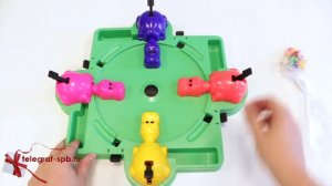 Настольная игра игра голодные бегемотики - Зообильярд