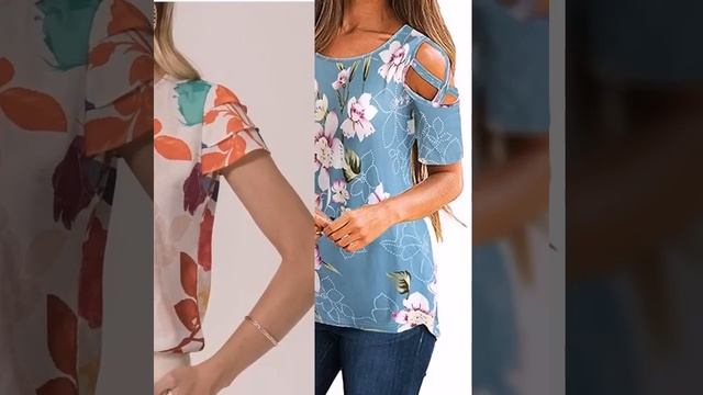Top 50+ Most Attractive And Affordable Dots Print Chiffon Ruffle Blouse/shirts Design And Ideas