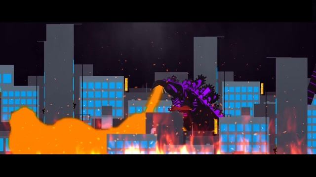 SHIN GODZILLA ATOMIC BREATH SCENE (Not Finished) (Cancelled) | Stick Nodes смотреть онлайн