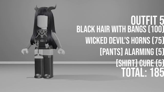 10 CHEAP EMO/GOTH AESTHETIC ROBLOX GIRL OUTFITS ? (UNDER 400 + LINKS!) смотреть онлайн