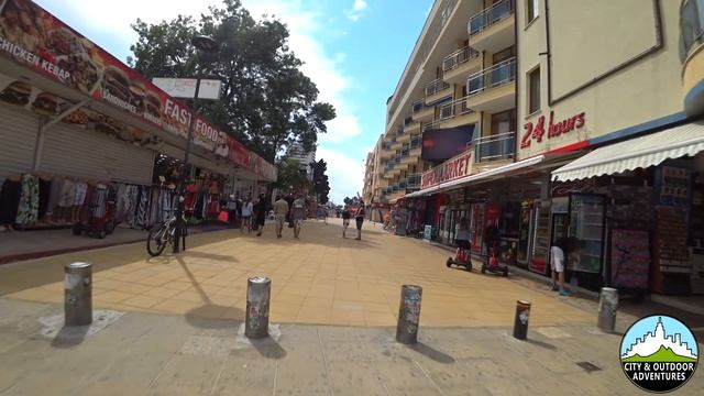 Walking in Sunny beach - Summer Walk Bulgaria - Солнечный берег Болгария - Sonnenstrand Bulgarien смотреть онлайн