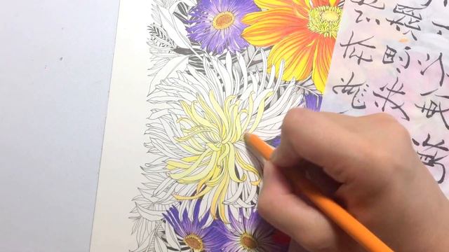 Flower Coloring Process #2 | Floribunda coloring book смотреть онлайн