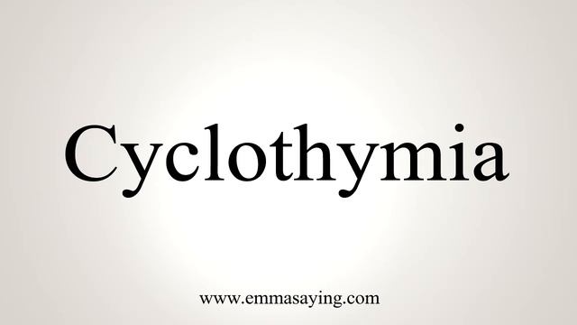 How To Say Cyclothymia смотреть онлайн