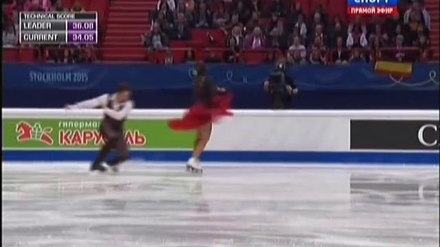European Figure Skating Championships 2015. SD. Sara HURTADO / Adria DIAZ смотреть онлайн