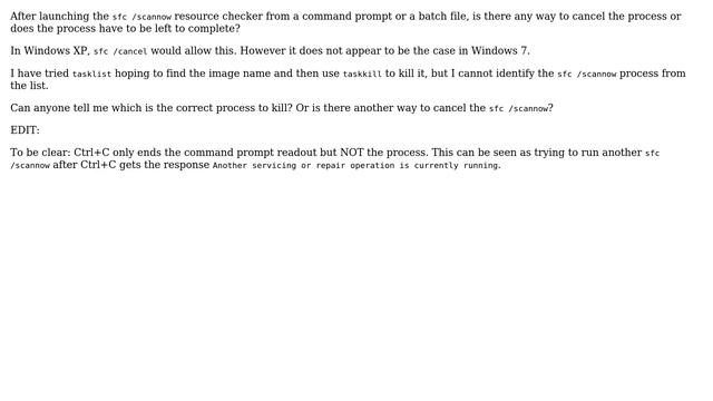 Is there a way to cancel sfc /scannow in windows 7? (2 Solutions!!) смотреть онлайн