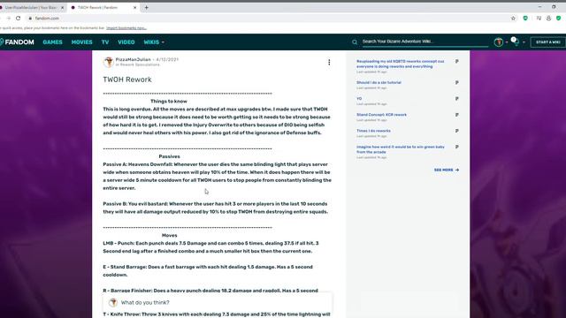 Stand Rework and Concept Ideas (YBA) смотреть онлайн