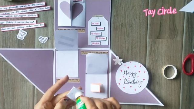 DIY- Beautiful Handmade Birthday Greeting Card / DIY Birthday Card Making 2023 / Birthday Card Idea