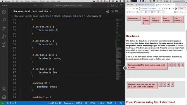 Flex Item Properties - flex-grow, flex-shrink, and flex-basis смотреть онлайн