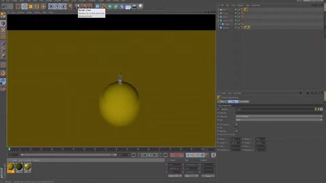 Как сделать новогоднюю игрушку в cinema 4d r 14 смотреть онлайн