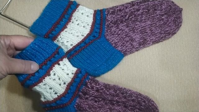 СП Носочный бум 5,неделя4Носки из остатков пряжи