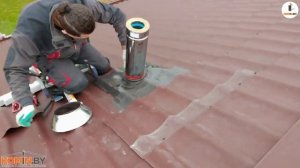 Установка мастер флеш за 2 минуты. Дымоход через кровлю.   Видео обзор товаров