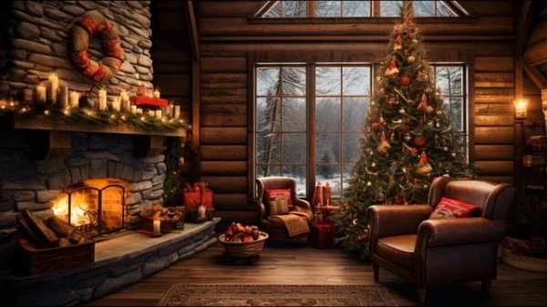 Holiday Magic: Cozy Christmas 4K TV Art Screensaver - No Music, Frame TV Art